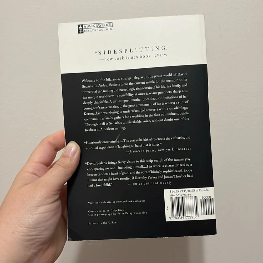 5 for $20 - Naked by David Sedaris Book - Picture 2 of 2